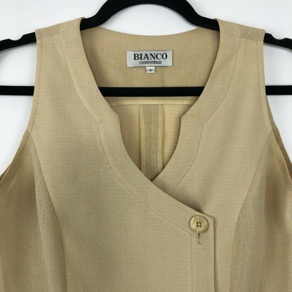 Vtg 90s Button Front Short Vest - Picture 8 of 8